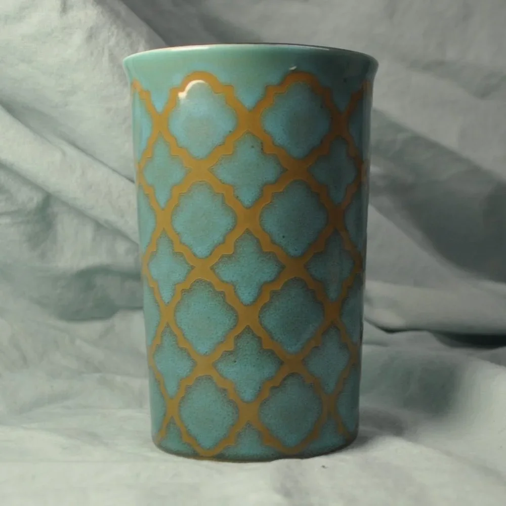 *BOGO mugs* 18 oz pier one turquoise mug (w775)